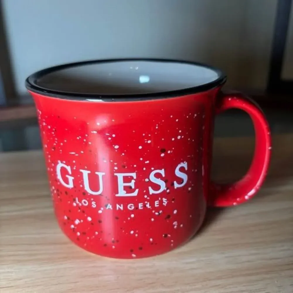GUESS Los Angeles Red Speckled Mug